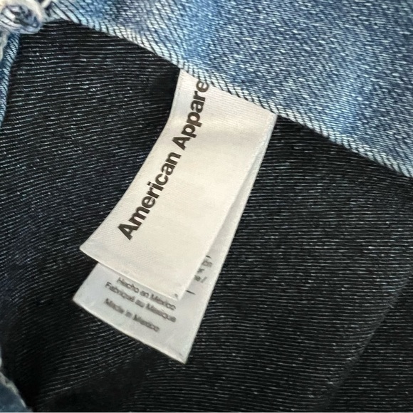 American Apparel Denim The Easy Jean Stretch Skinny Size Medium‎ Retro Light - Picture 6 of 8